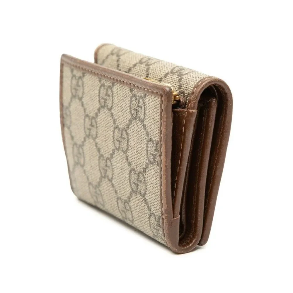 Gucci GG Supreme Horsebit Trifold Wallet